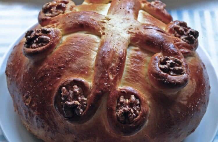 Christmas bread from Greece.