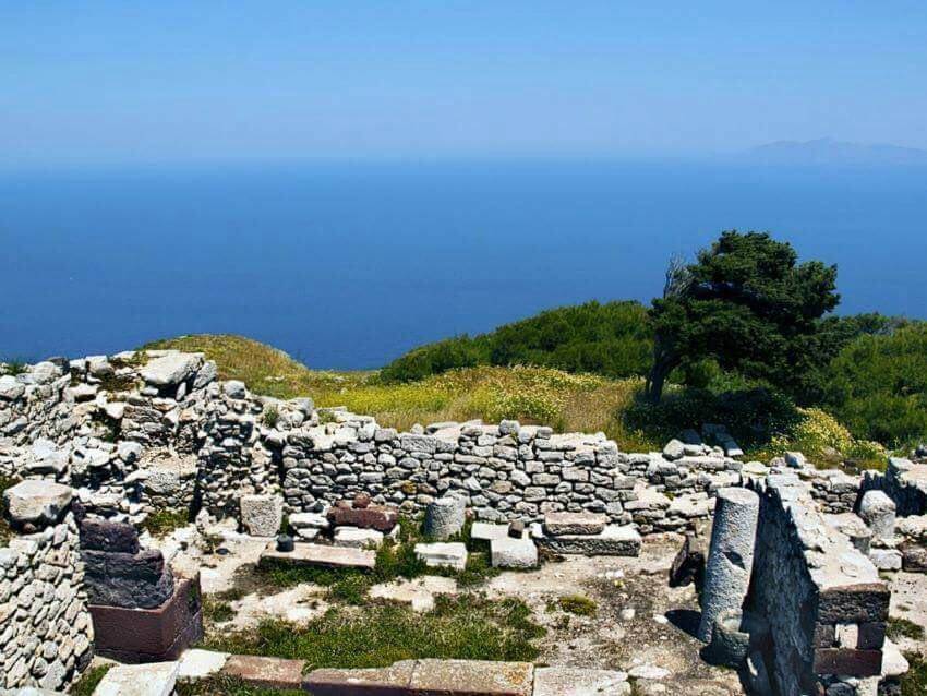 The ancient city of Thera once prospered here, looking at this precise view. Alternative Santorini for Children.