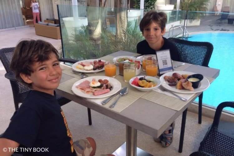 Breakfast for children Galaxy Hotel Iraklio.