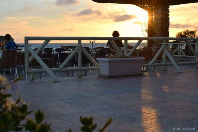 Greece, Cyclades - Sifneiko cafe.. sunset in Antiparos