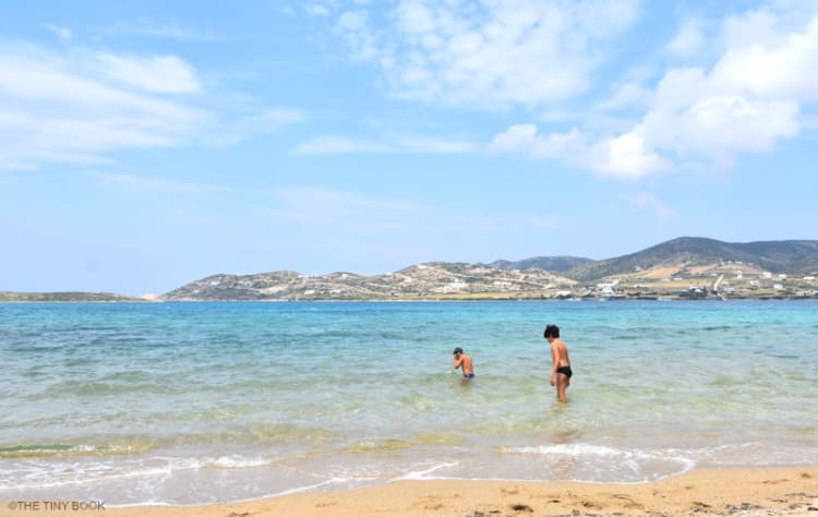 Despotiko beach, Antiparos, Cyclades in Greece.