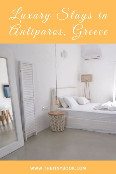 Kouros village Antiparos, Greece - pin poster