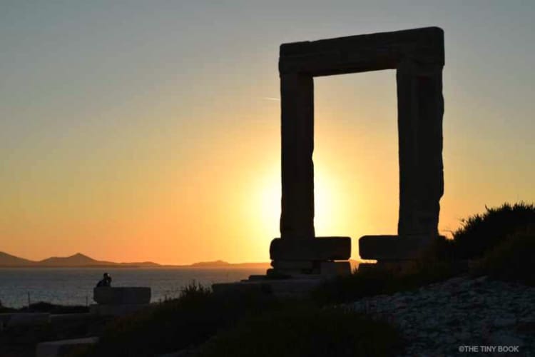 Portara of Naxos, sunset.