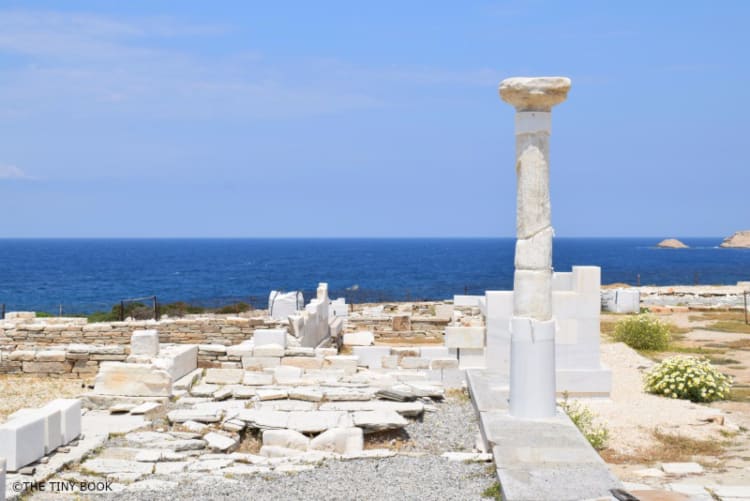 Archaeological site of Despotiko island, Cyclades, Greece.