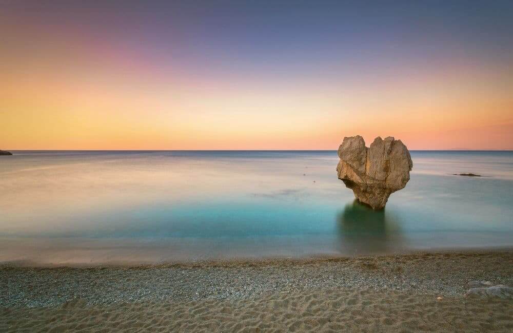 GREECE - CRETE - PREVELI BEACH - ROCK