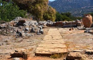 Minoan ruins, archaeological site, Malia, Crete