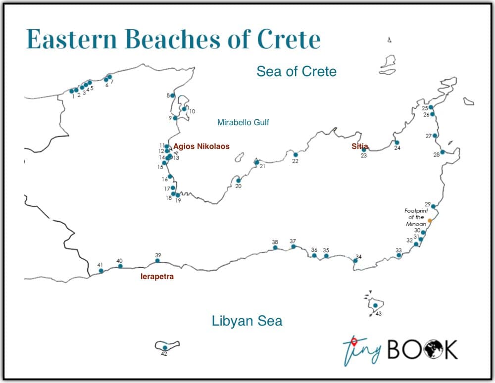 Beaches in East Crete