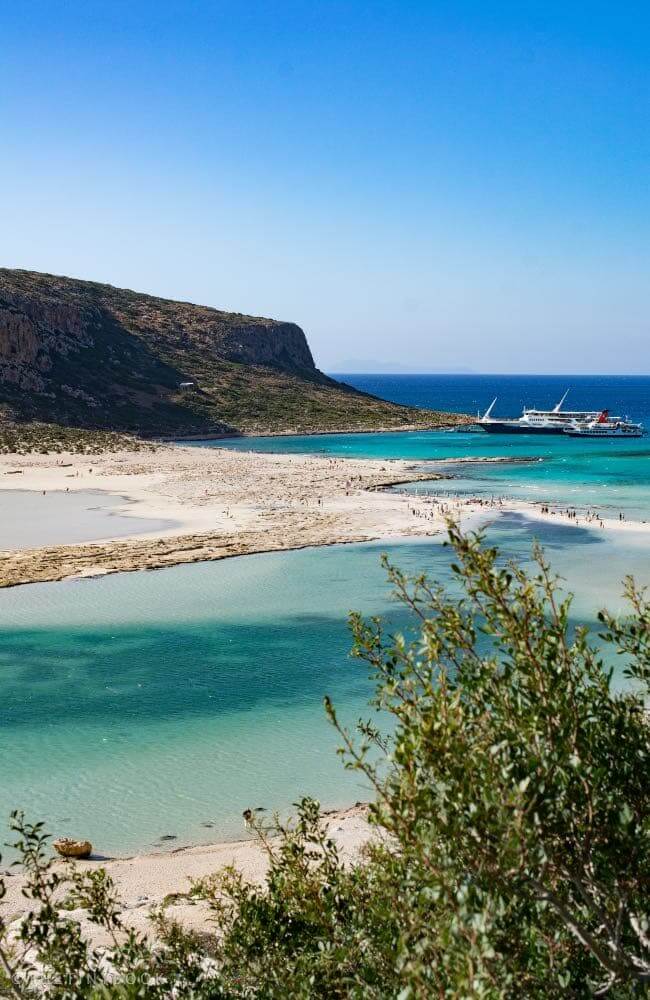 Beach, sea plants, boat