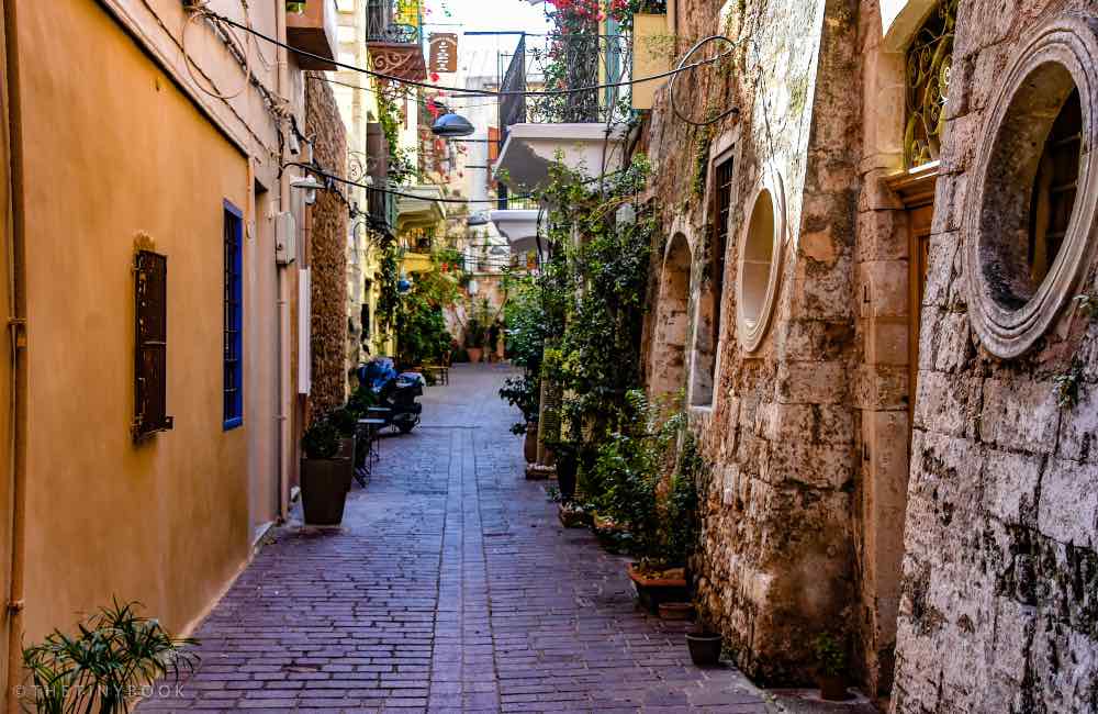 Where to Stay in Crete: Insider's Guide to the Best Places to Stay on the Island (2025 Update) 3 best places to stay in Crete Alley in Chania, stone buildings, Venetian architecture
