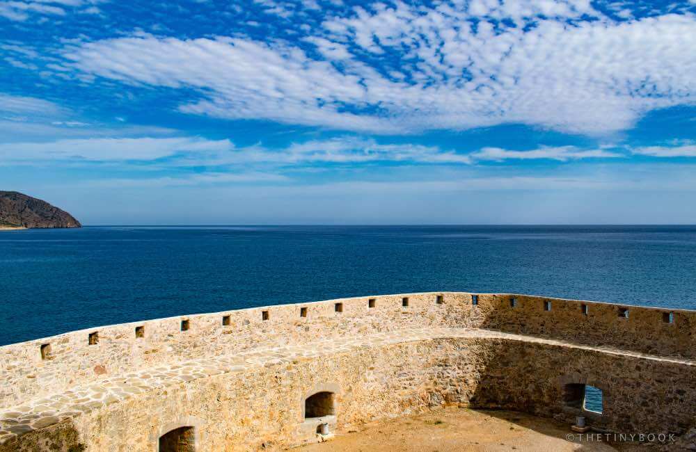 Crete for Seniors: 10 + 1 Memorable Experiences and Things to Do in Crete for the Elderly 11 Crete for Seniors Fortress sea view