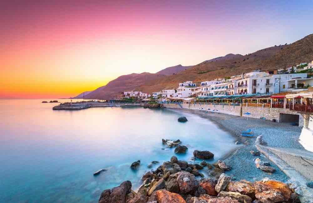 GREECE - CRETE - LOUTRO - SUNSET