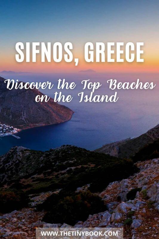 The most amazing beaches on Sifnos island, Greece