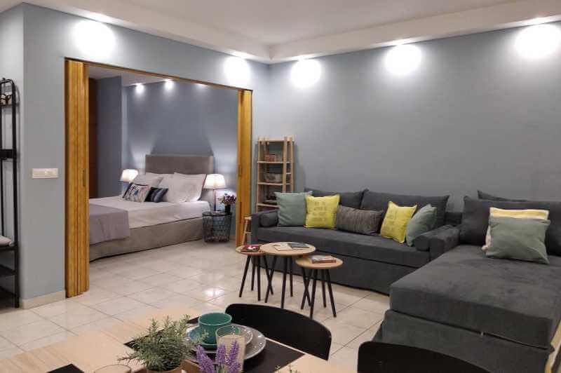 light blue apartment-Airbnbs in Heraklion