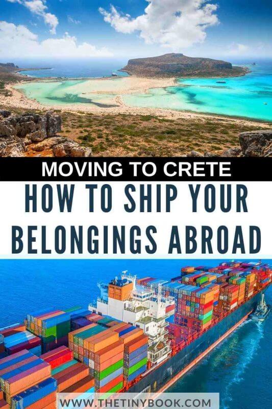 how to bring your belongings to Crete