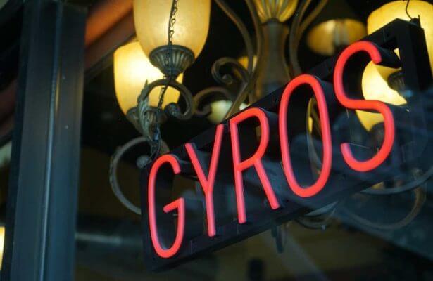 Greece - Gryro restaurant sign