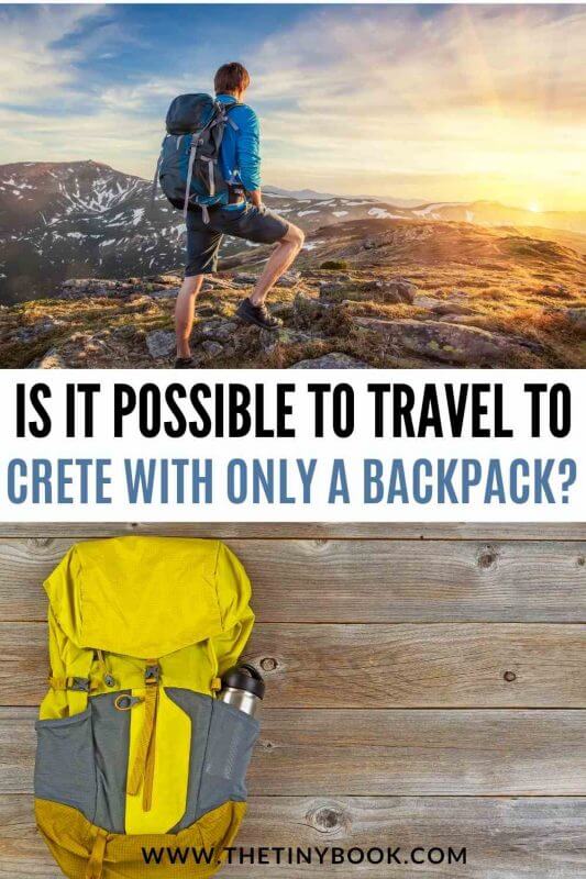 travel to Crete with a backpack