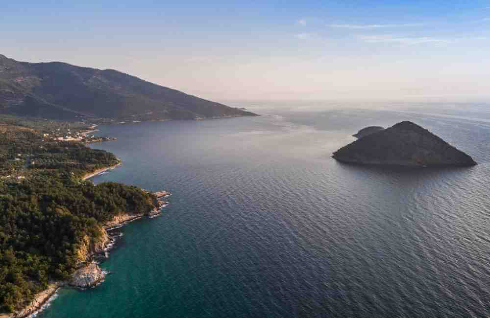 How to get to Thassos island, Greece- Thassos aerial view