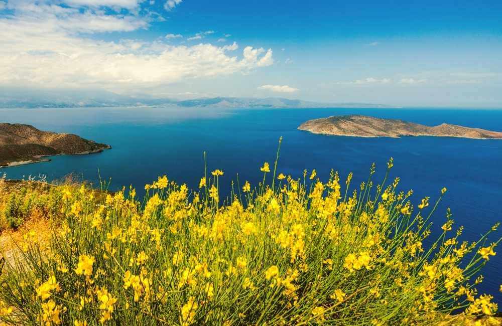 View of Mirabello Bay and Pseira Island, Sitia