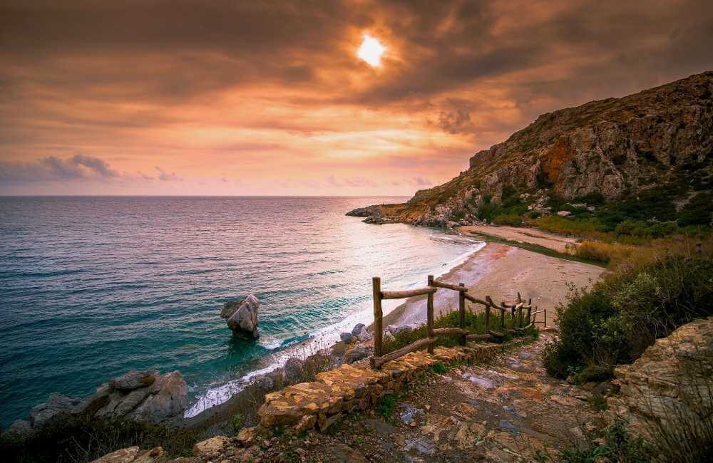 Where to stay in Crete for Beaches - preveli beach
