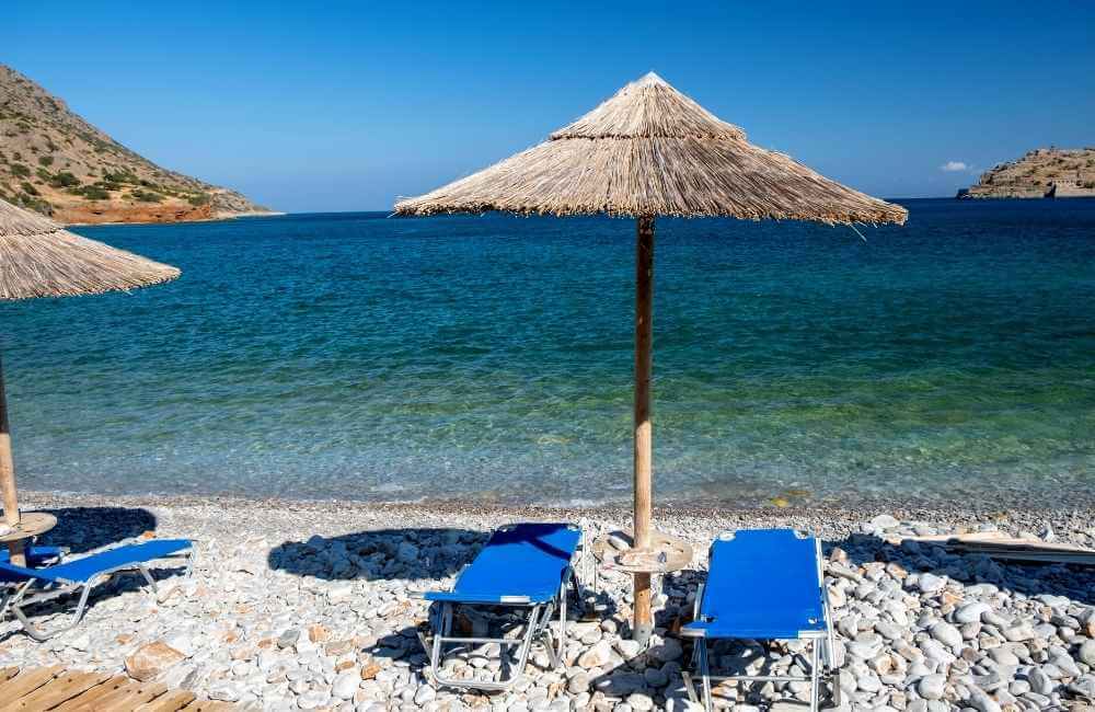 Plaka beach in Crete