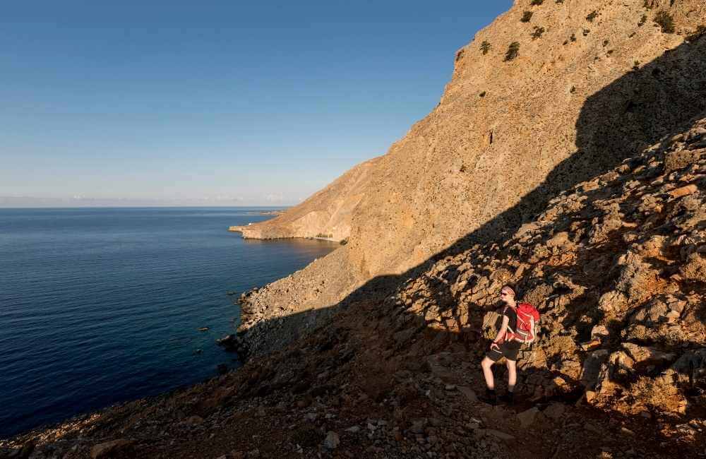 hiking in crete