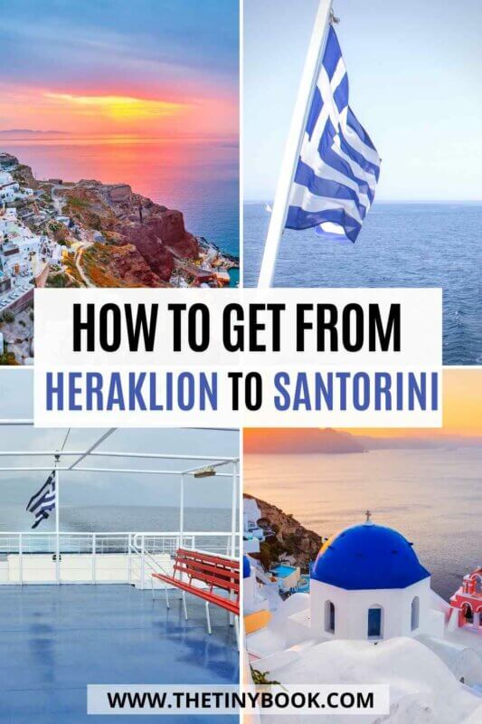 How to get from Heraklion to Santorini 
