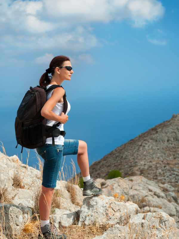 Solo female travel in Crete.