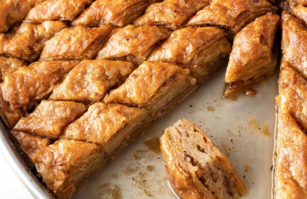 An easy peasy Greek baklava recipe to prepare the best syrup-drenched pastries you've ever tried! Pour yourself a cup of Greek coffee and enjoy!