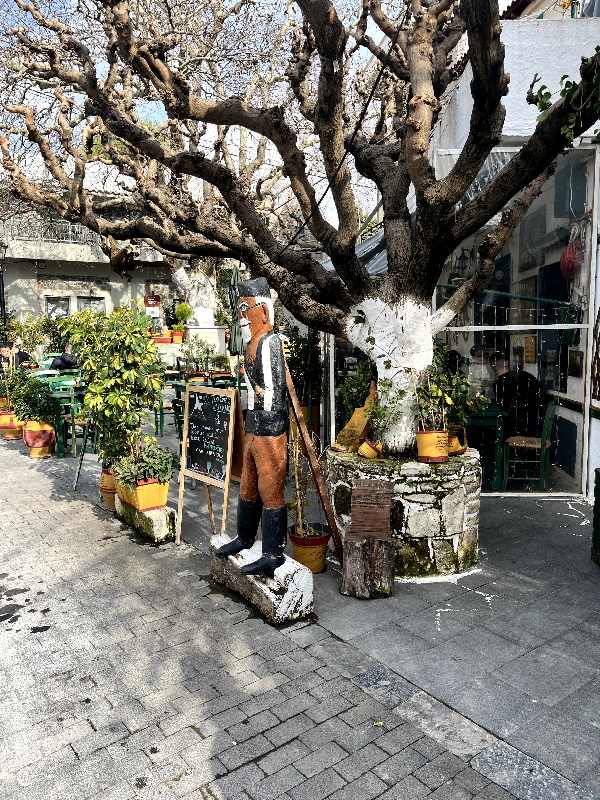 Anogia Main Square, Rethymno region, Crete.