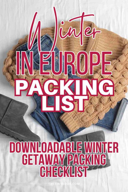 What to Pack for a Winter Getaway in Europe: Printable Guide Included! 14 winter in europe packing list winter in europe packing list