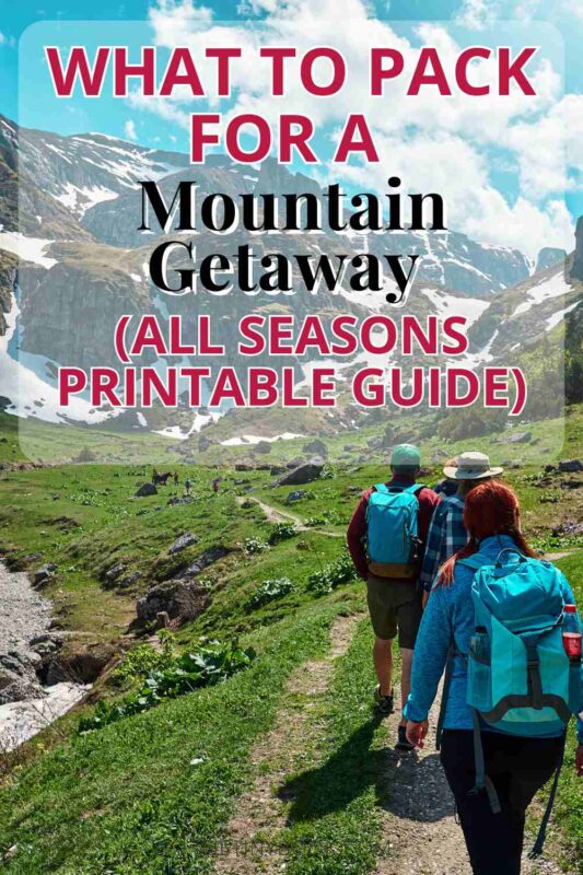 mountain packing list