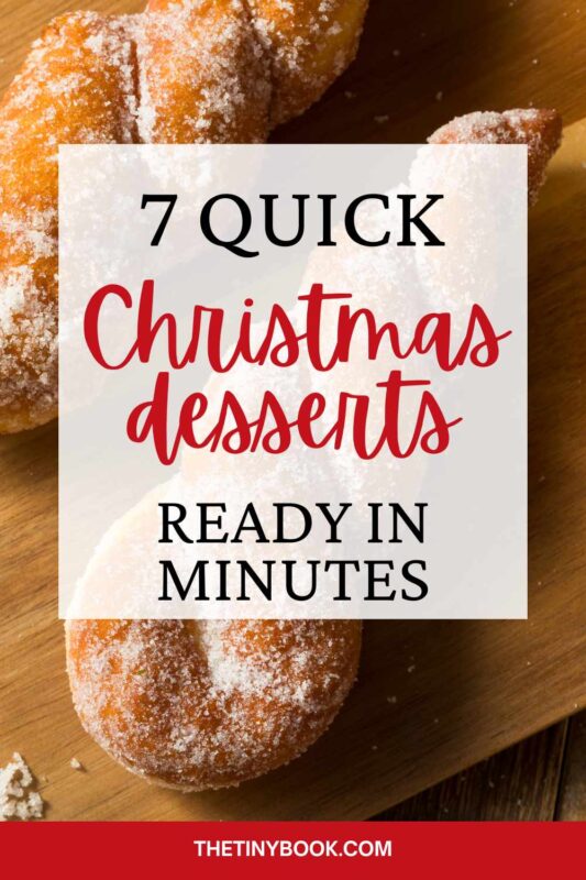 christmas desserts ready in minutes